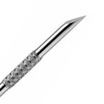 Zenith Plus professional stainless steel double ended cuticle pusher with branded packaging