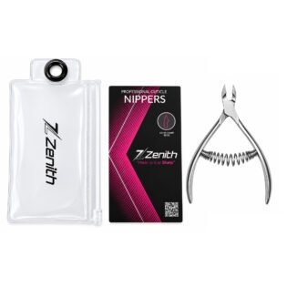 Zenith professional cuticle nipper with wire spring and satin matt finish