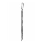 Zenith Plus professional stainless steel double ended cuticle pusher with branded packaging