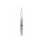 Professional straight eyelash extension tweezers with Zenith branded packaging
